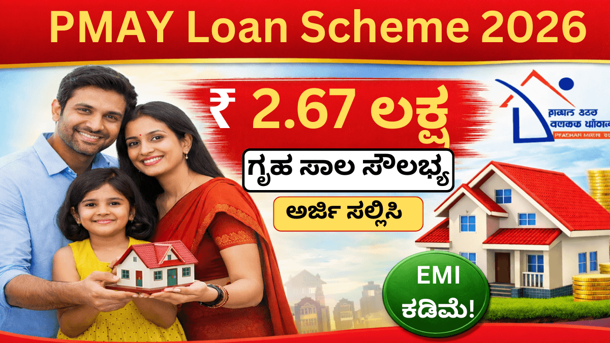 PMAY Loan 2026: ₹2.67 ಲಕ್ಷ ಸಬ್ಸಿಡಿ ಗೃಹ ಸಾಲ – ಅರ್ಹತೆ, EMI ಲಾಭ, ಅರ್ಜಿ ವಿಧಾನ ಸಂಪೂರ್ಣ ಮಾಹಿತಿ!
